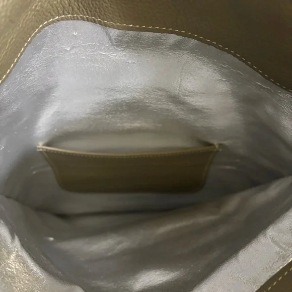 Ruxx Slouch Bag Mushroom Green Italian leathers Adjustable Strap - Picture 5 of 9